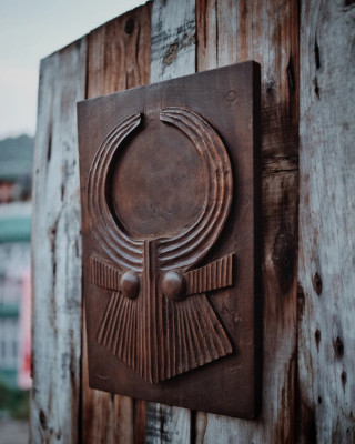 Exotic Indian Naga Gamari Wood Panel Exotic Indian Naga Gamari Wood Panel