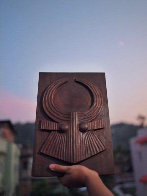 Exotic Indian Naga Gamari Wood Panel Exotic Indian Naga Gamari Wood Panel