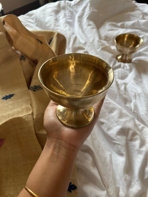 Brass Ban Bati, 0.3 Liters, Gold Brass Ban Bati, 0.3 Liters, Gold
