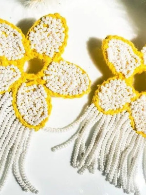 Handmade Fairy Poppy Earrings