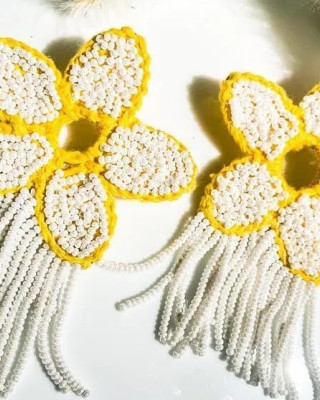 Handmade Fairy Poppy Earrings