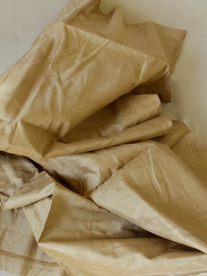 Muga Silk FabricYardage  Per Mtr