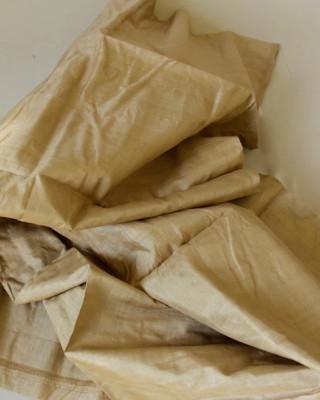 Muga Silk FabricYardage  Per Mtr
