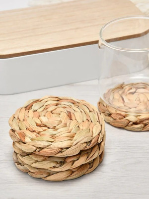 Premium Quality Water Hyacinth Coaster Set of 6