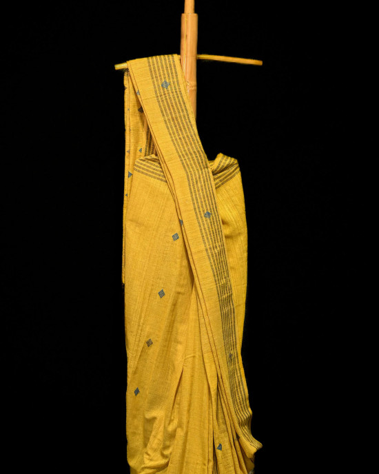 Eri (Ahimsa) Silk Turmeric Yellow Saree Eri (Ahimsa) Silk Turmeric Yellow Saree