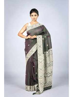 Cotton x Raw Silk Saree Handloom Saree