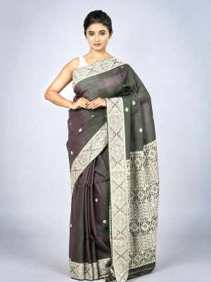 Cotton x Raw Silk Saree Handloom Saree