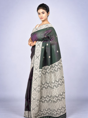 Cotton x Raw Silk Saree Handloom Saree