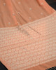 Peach Cotton Handloom Saree Peach Cotton Handloom Saree