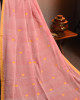 Peach Cotton Handloom Saree Peach Cotton Handloom Saree