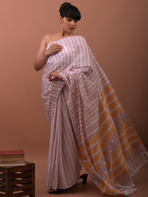 COTTON HANDWOVEN MIX PATTERN SAREE COTTON HANDWOVEN MIX PATTERN SAREE