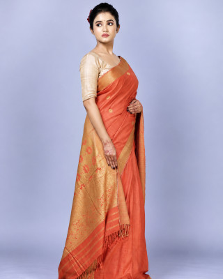 Natural Dye Pure Eri Silk Handloom Saree