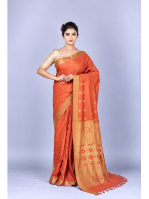 Natural Dye Pure Eri Silk Handloom Saree
