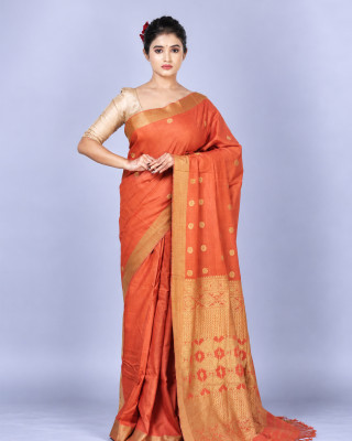 Natural Dye Pure Eri Silk Handloom Saree