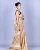 Tea Waste Natural Dye Pure Eri Silk Handloom Saree