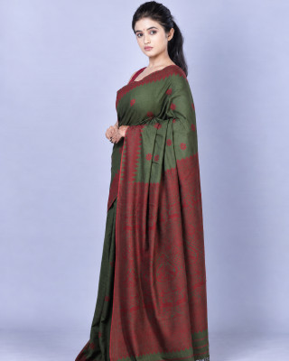 Natural Dye Pure Eri Silk Handloom Saree