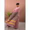 ERI SILK SAREE LIGHT PINK ORANGE BORDER (AHIMSA SILK) ERI SILK SAREE LIGHT PINK ORANGE BORDER (AHIMSA SILK)