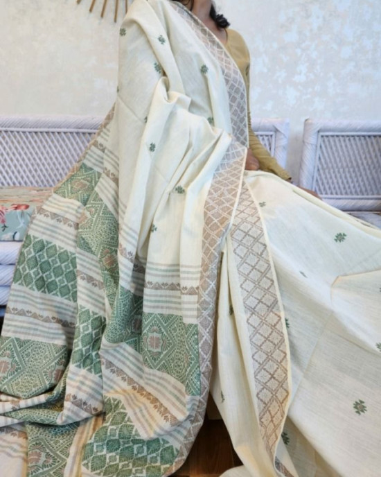 ERI SILK HANDWOVEN SAREE (AHIMSA SILK) ERI SILK HANDWOVEN SAREE (AHIMSA SILK)