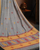Grey Eri (Ahimsa) Silk Handloom Saree Grey Eri (Ahimsa) Silk Handloom Saree