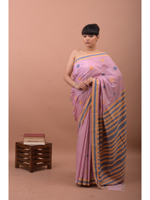 PINK ERI SILK SAREE (AHIMSA SILK)  PINK ERI SILK SAREE (AHIMSA SILK)