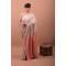 ERI SILK SAREE (AHIMSA SILK) ORANGE BORDER ERI SILK SAREE (AHIMSA SILK) ORANGE BORDER