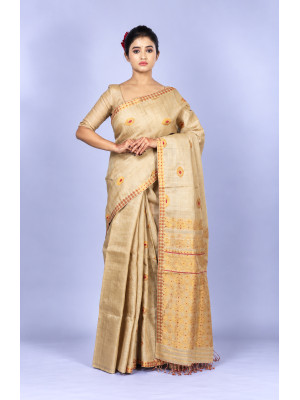Assam Pure Handloom Muga Silk Saree