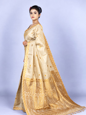 Assam Pure Handloom Muga Silk Saree