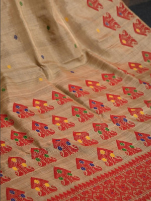 Assam Original Handloom Muga Silk Saree
