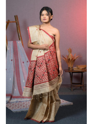 Assam Original Handloom Muga Silk Saree