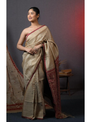 Assam Original Handloom Muga Silk Saree