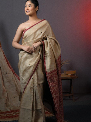 Assam Original Handloom Muga Silk Saree