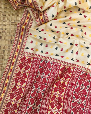 Tussar Silk Assamese Handloom Saree