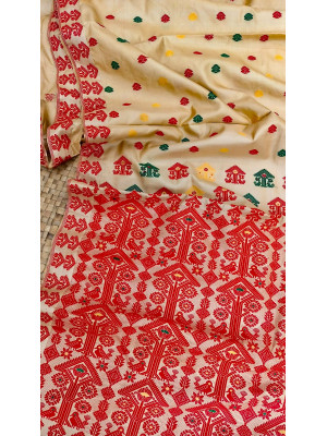 Tussar Silk Assamese Handloom Saree Tussar Silk Assamese Handloom Saree