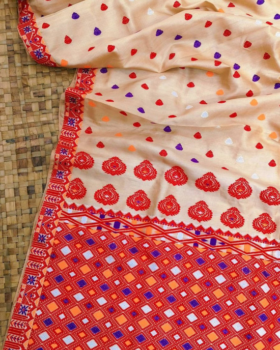 Tussar Silk Assamese Handloom Saree Tussar Silk Assamese Handloom Saree