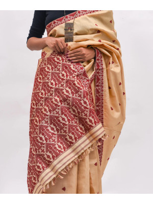 Muga x Tussar Silk Saree Muga x Tussar Silk Saree