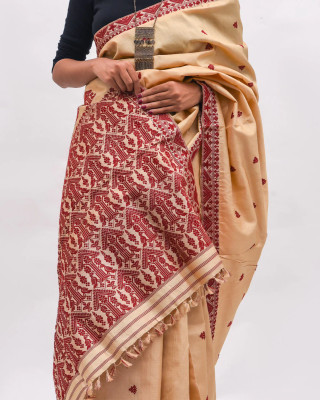 Muga x Tussar Silk Saree Muga x Tussar Silk Saree