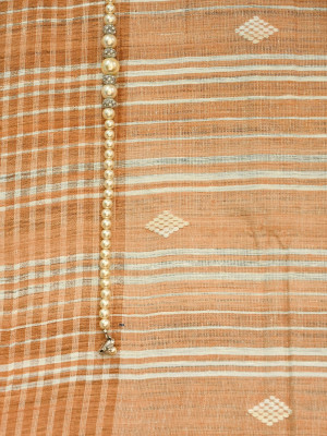 PEACH ERI (AHIMSA) SILK SAREE