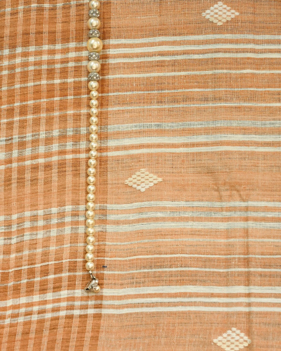 PEACH ERI (AHIMSA) SILK SAREE PEACH ERI (AHIMSA) SILK SAREE