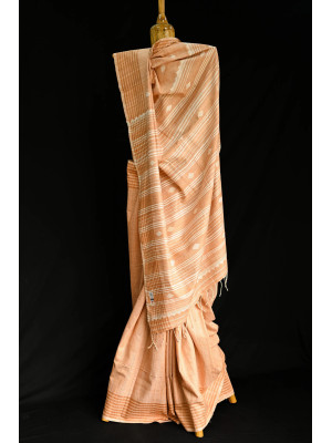 PEACH ERI (AHIMSA) SILK SAREE PEACH ERI (AHIMSA) SILK SAREE