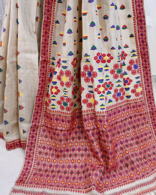 PURE MUGA SILK HANDLOOM SAREE