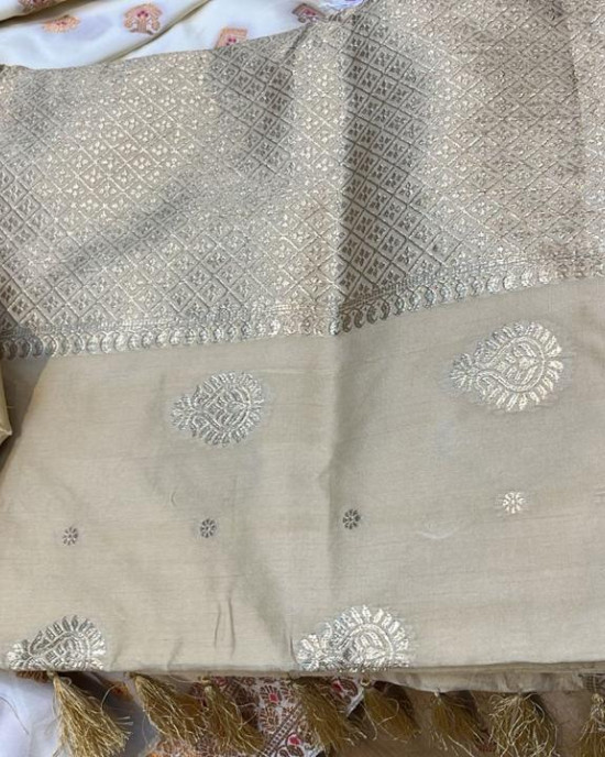 MULBERRY SILK ASSAM SAREE (GOLDEN)