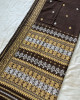 DARK BROWN ERI SILK SAREE (AHIMSA SILK) DARK BROWN ERI SILK SAREE (AHIMSA SILK)