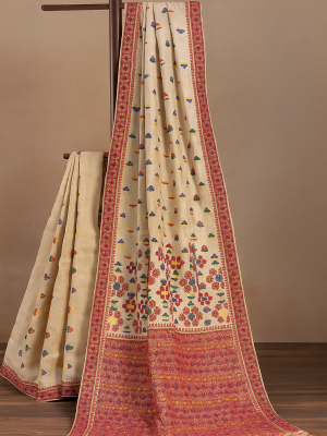 PURE MUGA SILK HANDLOOM SAREE