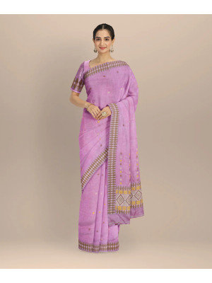 COTTON HANDWOVEN PINKISH SAREE COTTON HANDWOVEN PINKISH SAREE