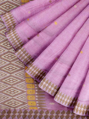 COTTON HANDWOVEN PINKISH SAREE COTTON HANDWOVEN PINKISH SAREE