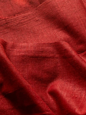 Sappanwood Dyed Eri Silk Fabric  Per Mtr