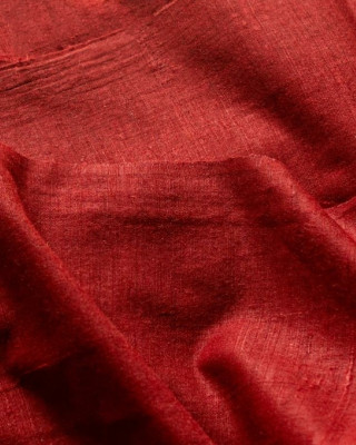Sappanwood Dyed Eri Silk Fabric  Per Mtr
