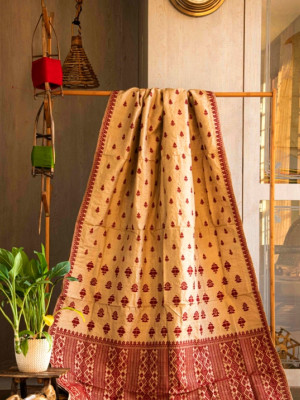 Assamese Muga Silk Saree