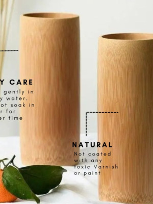 Bamboo Glass Set of 6 Bamboo Glass Set of 6