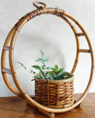 Cane Ring Hanging Planters